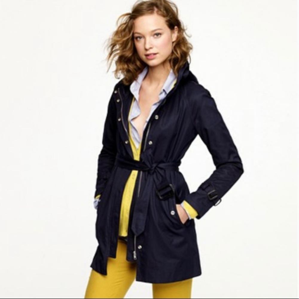 J. Crew Navy Trench Coat